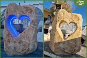 Cuore Luminoso h. cm. 130, largh. 105, prof. 45 - Kg. 545 1990,00€